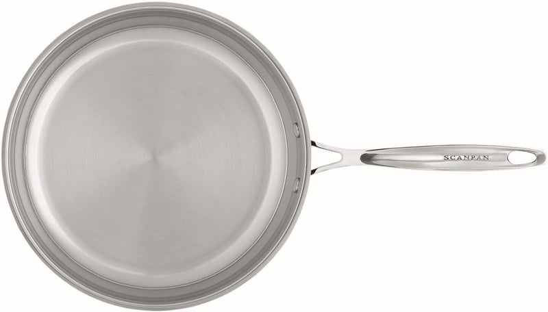 Scanpan Pyrolux Combo Frying Fry Pan and Lid Set - Stainless Steel - Silver (11")