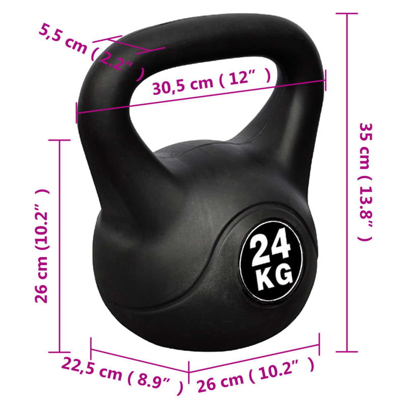 24 KG Vinyl Kettlebell Payday Deals