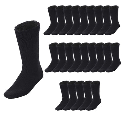 24 Pairs BAMBOO SOCKS Mens Heavy Duty Premium Thick Work Socks Cushion BULK Payday Deals