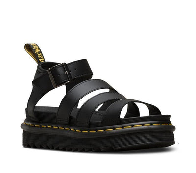 Dr. Martens Womens Blaire Hydro Leather Sandals - Black