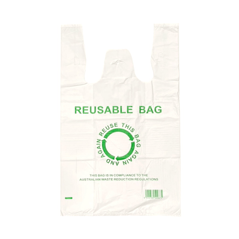 245pcs Jumbo 45×74cm Eco Reusable Plastic Singlet Shopping Grocery Bags Big Payday Deals