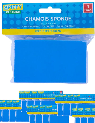 24x Chamois Detailing Sponge Super Absorbent for Home/Kitchen/Car (120 x 70 x 30mm)