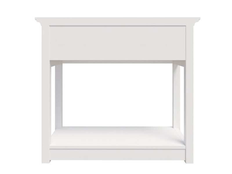 Ashford Console Table White and Display Storage Cabinet