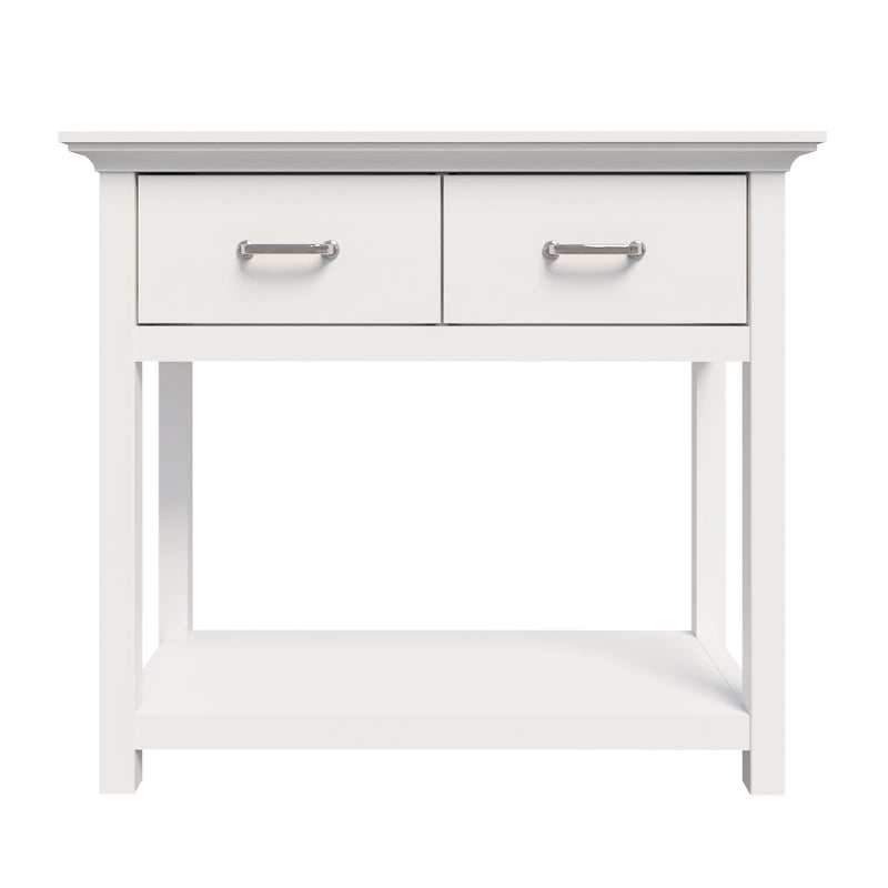 Ashford Console Table White and Display Storage Cabinet White Dressers