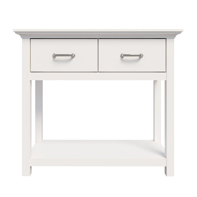 Ashford Console Table White and Display Storage Cabinet