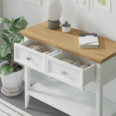 Coogee Console Table with Drawers & Bedside Table Set White Dressers Elegant Storage Solutions for Modern Interiors