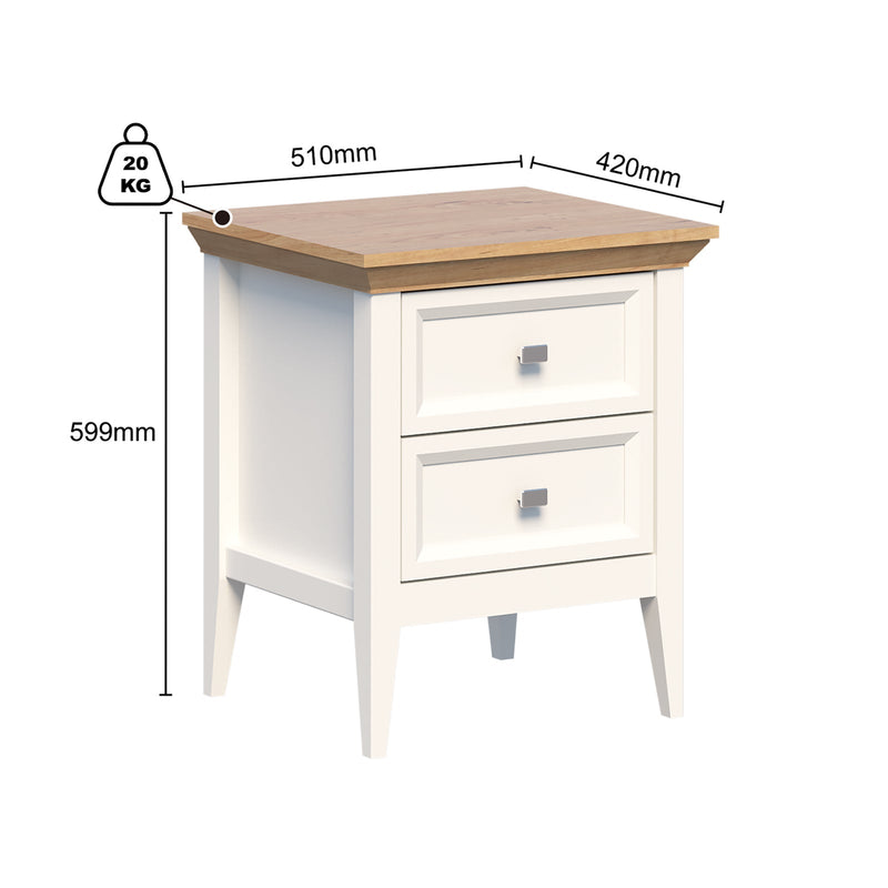 Coogee Console Table with Drawers & Bedside Table Set White Dressers Elegant Storage Solutions for Modern Interiors