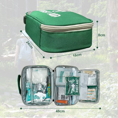 258pcs PREMIUM FIRST AID KIT Medical Travel Set Emergency Family Safety Office Payday Deals