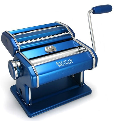 Marcato Atlas Dark Blue 150mm Wellness Pasta Machine Maker Noodle Cutter