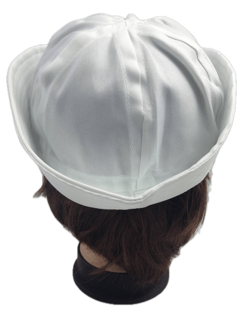 Adult White Sailor Hat Marine Unisex Gob Captain Navy Hen&