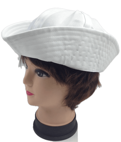 Adult White Sailor Hat Marine Unisex Gob Captain Navy Hen's Night Doughboy Cap