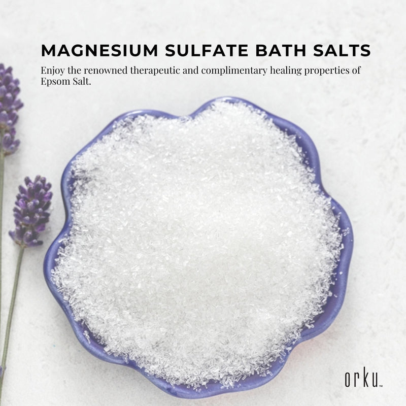 2Kg Epsom Salt - Magnesium Sulphate Bath Salts For Skin Body Baths Sulfate Payday Deals