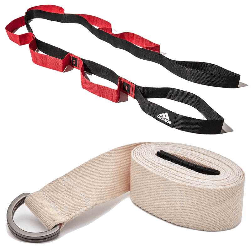 2pc Set Adidas Stretch Assist Band Looped + Yoga Strap 2.5m Long Adjustable Belt Payday Deals