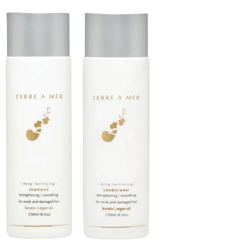 2pcs Set Terre A Mer Deep Fortifying Keratin Hair Shampoo + Conditioner Strengthening Smoothing 250ml Payday Deals