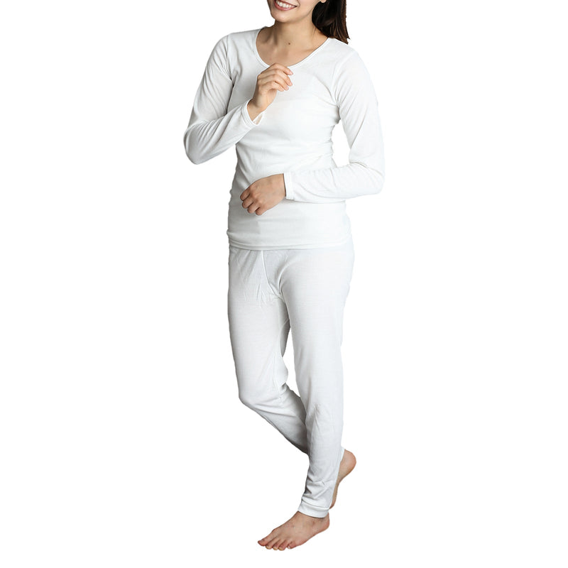 2pcs Womens Merino Wool Blend Top & Pants Thermal Set Leggings Long Johns Underwear Payday Deals