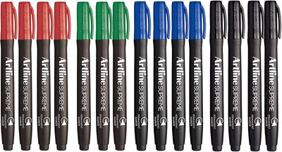 2x 15pcs (30pcs Total) Artline Supreme Permanent Markers - Assorted Colours Payday Deals