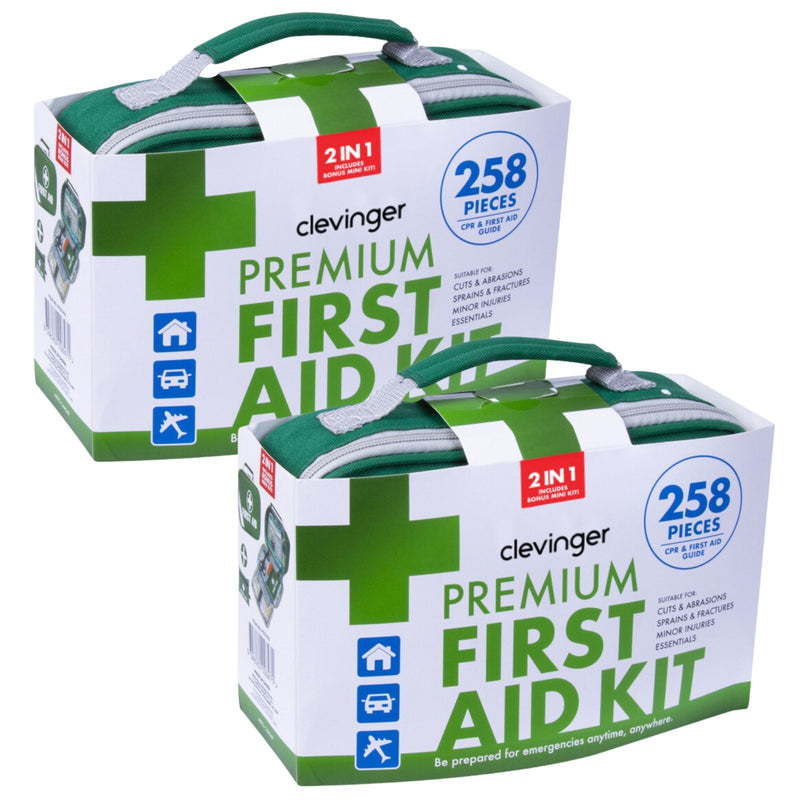 2x 258pcs Premium First Aid Kit Medical Travel Set Emergency Family Safety Payday Deals