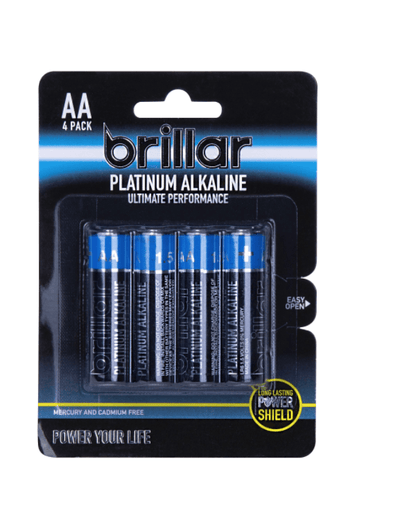 2x 4 Pack LR6 AA Platinum Alkaline Batteries Long Lasting Power Home Office