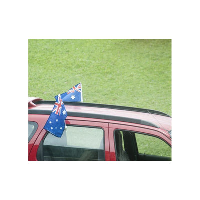 2x AUSTRALIA CAR FLAG with Window Clip Flags Australia Day 30cm x 45cm Payday Deals