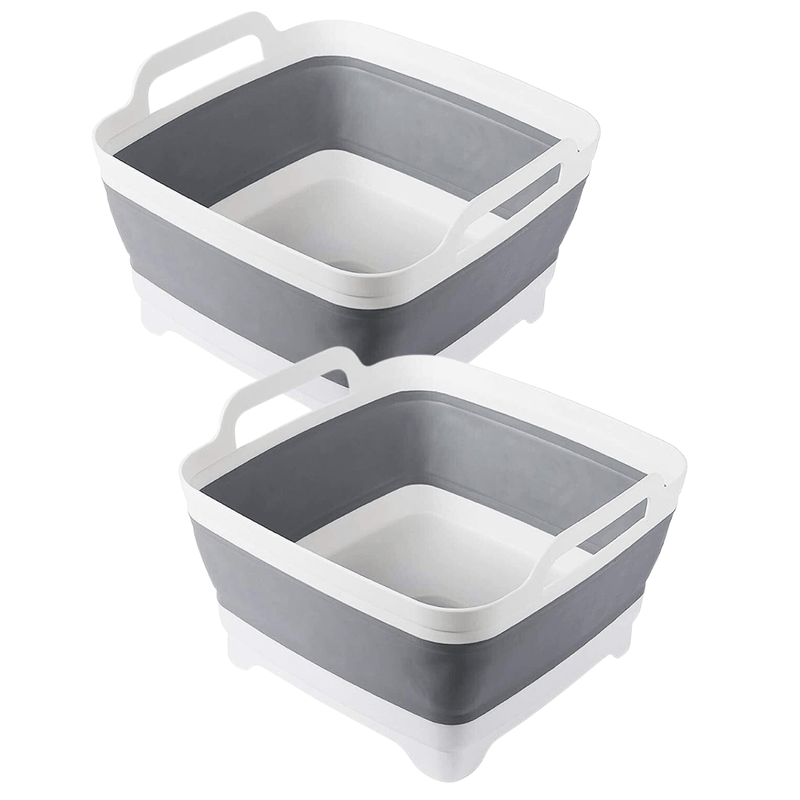 2x Collapsible Strainer Foldable Fruit Veggies Wash Colander Storage Basket Payday Deals