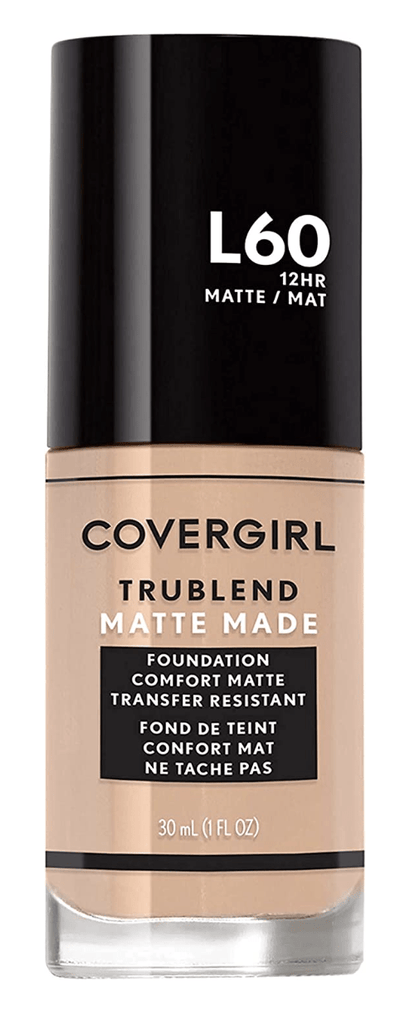 2x Covergirl Trublend Comfort Matte Made Liquid Foundation 30ml - L60 Light Nude