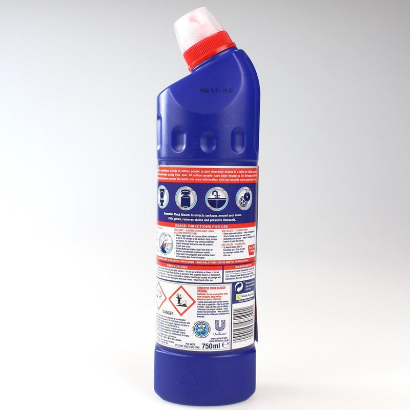 2x Domestos 750ml Thick Bleach Extended Power Citrus Fresh Kills All Known Germs Dead Payday Deals