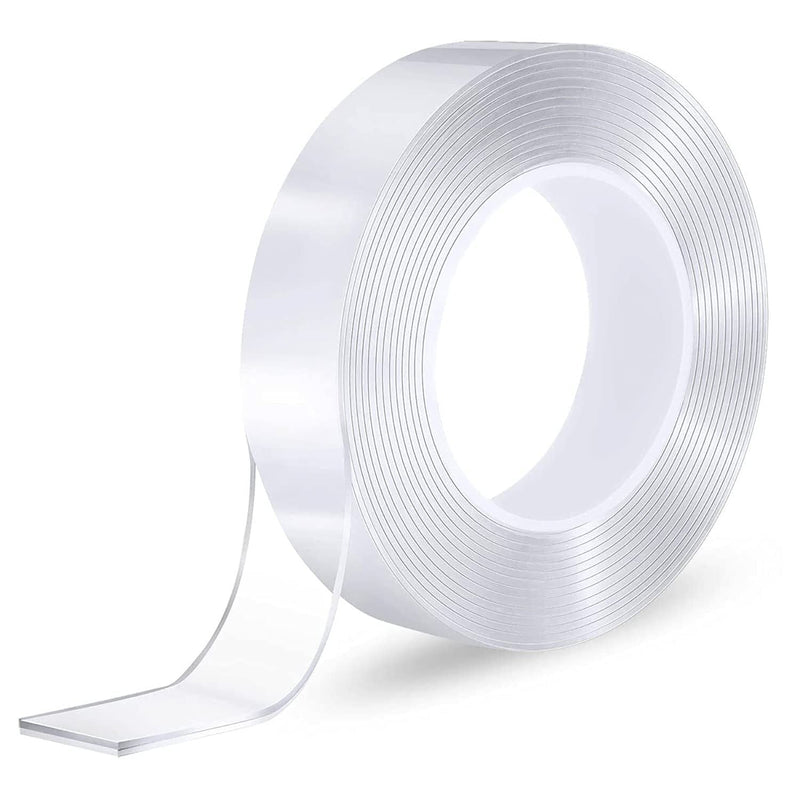 2x Double-Sided Nano Mounting Tape Traceless Clear Adhesive Invisible Gel 2M x 20mm Payday Deals