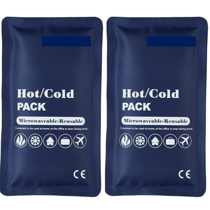 2x HOT COLD PACK First Aid Reusable Ice Heat Gel Packs Microwaveable Relief Payday Deals