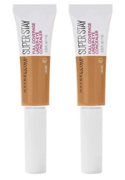 2x Maybelline New York SuperStay 24hr Longwear Liquid Concealer, Caramel 40 - 6ml