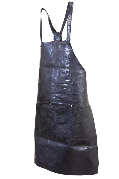 2x Pierre Cardin Professional Leather Apron Butcher Woodwork Barber Chef - Black Payday Deals