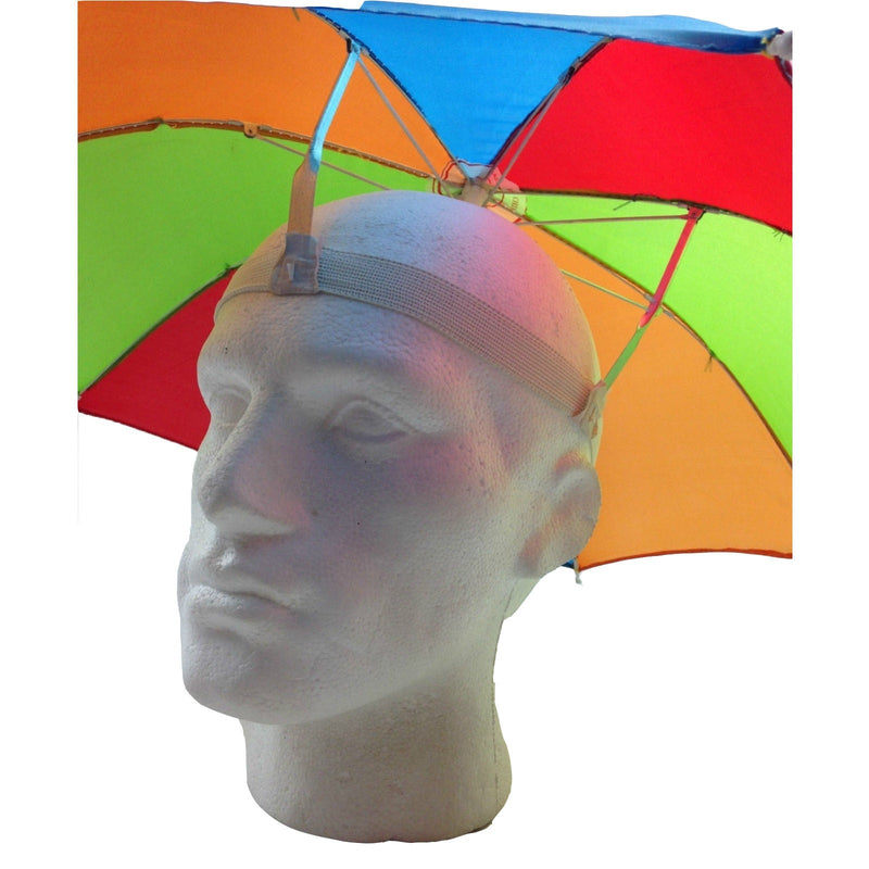 2x RAINBOW UMBRELLA HAT Rain Beach Sun Rain Cap Costume Camping Fishing Hunting Payday Deals