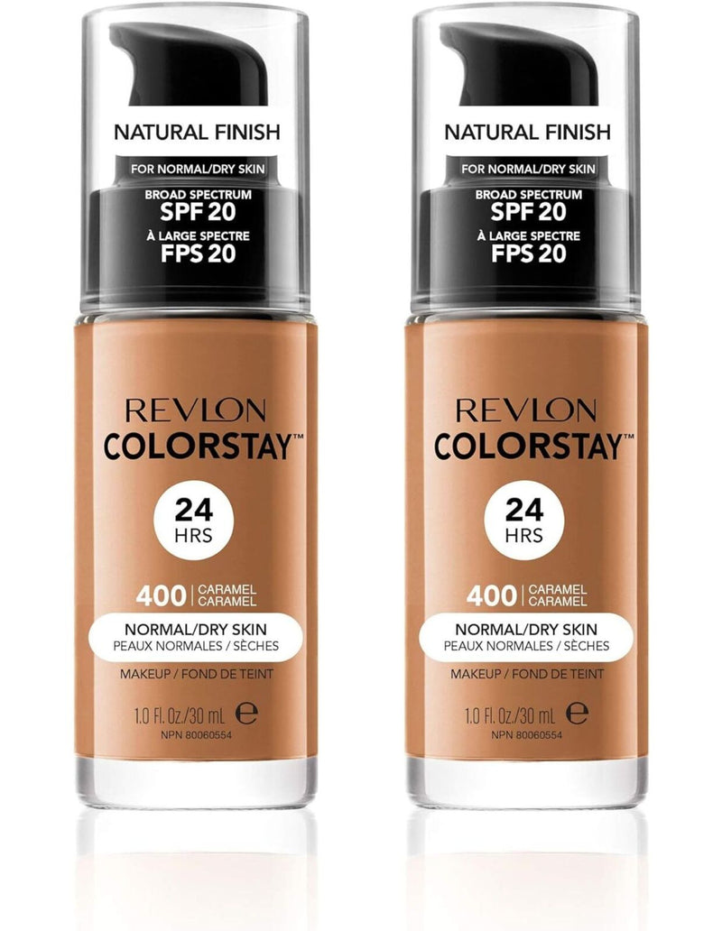 2x Revlon 30ml ColorStay Makeup for Normal/Dry Skin - Caramel 400 Payday Deals