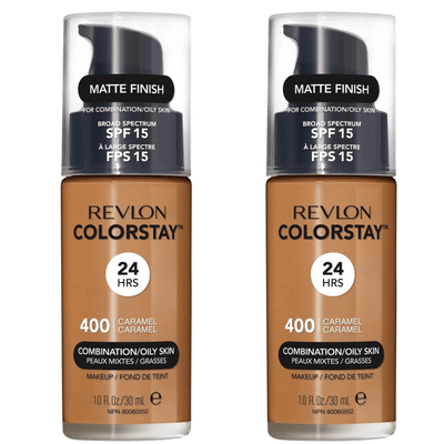 2x Revlon ColorStay Makeup for Combination Oily Skin SPF 15 - Caramel 400 - 30 ml Payday Deals