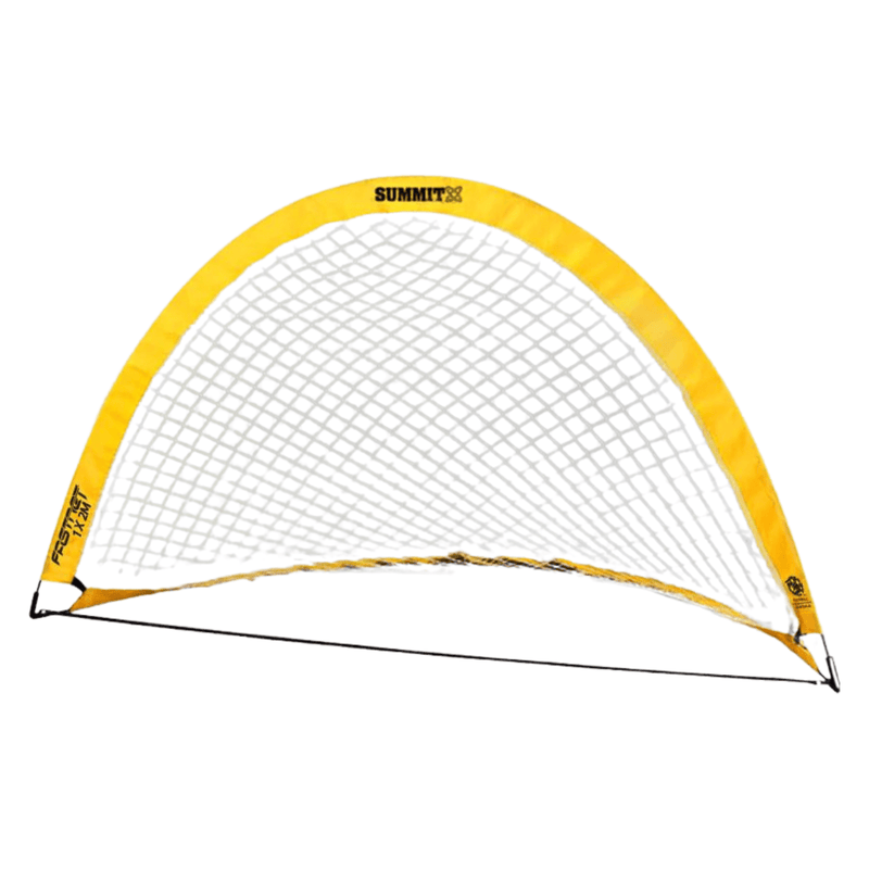 2x Summit Pop Up Teardrop Advance FFA Half Dome Training Football Soccer Goal 2mx1m Payday Deals