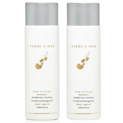 2x TERRE A MER Deep Fortifying Keratin Hair Shampoo Strengthening Smoothing Payday Deals