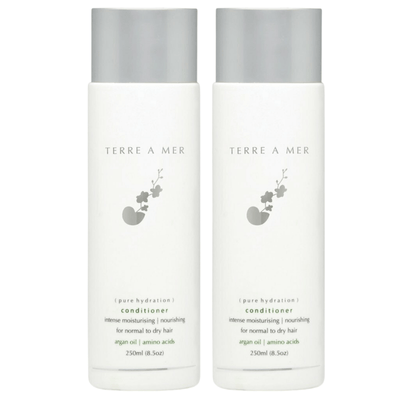 2x TERRE A MER Pure Hydration Hair Conditioner Hydrate Normal Dry Argan Oil Payday Deals