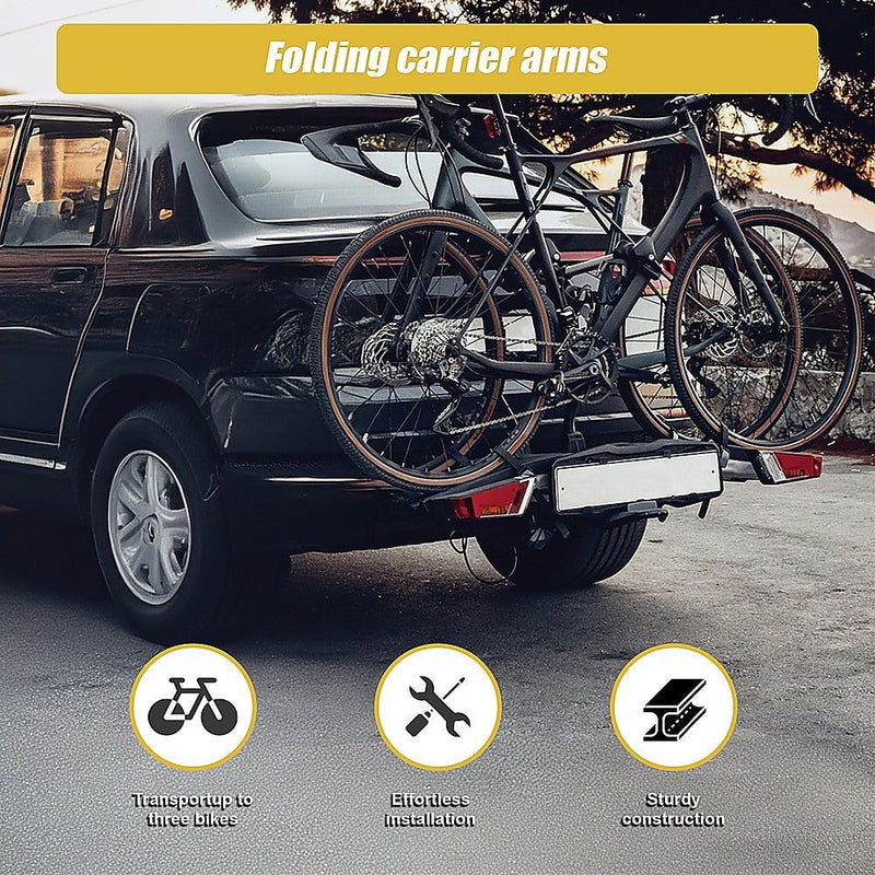 3 Bicycle Bike Rack Hitch Mount Carrier Car Payday Deals