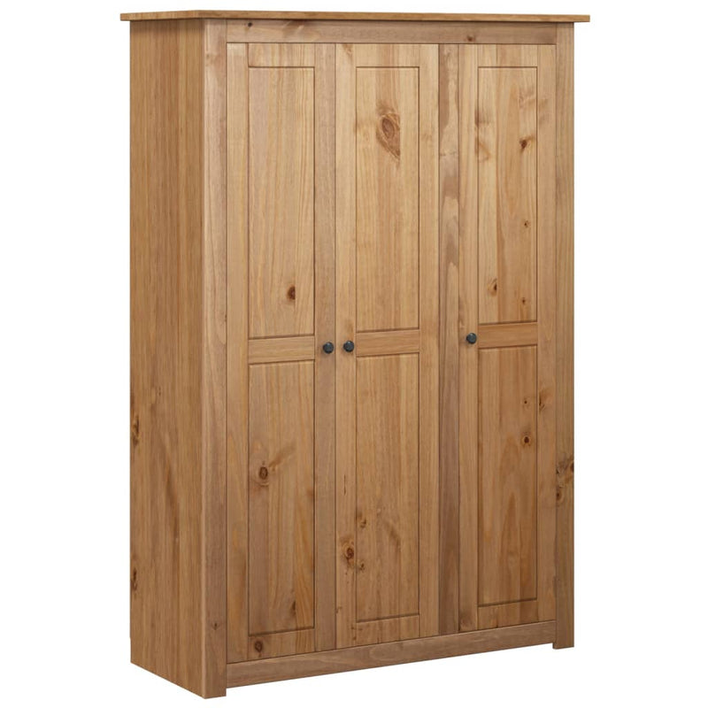 3-Door Wardrobe 118x50x171.5 cm Pine Panama Range Payday Deals
