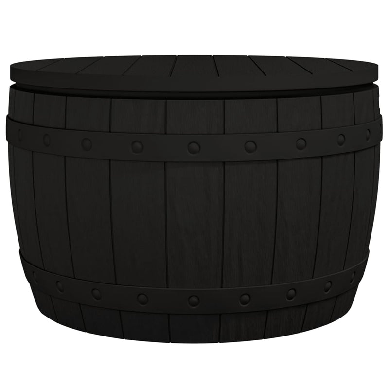 3-in-1 Garden Storage Box Black Polypropylene Payday Deals