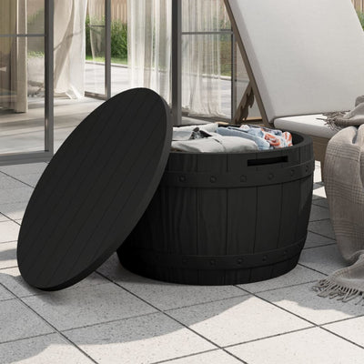 3-in-1 Garden Storage Box Black Polypropylene Payday Deals