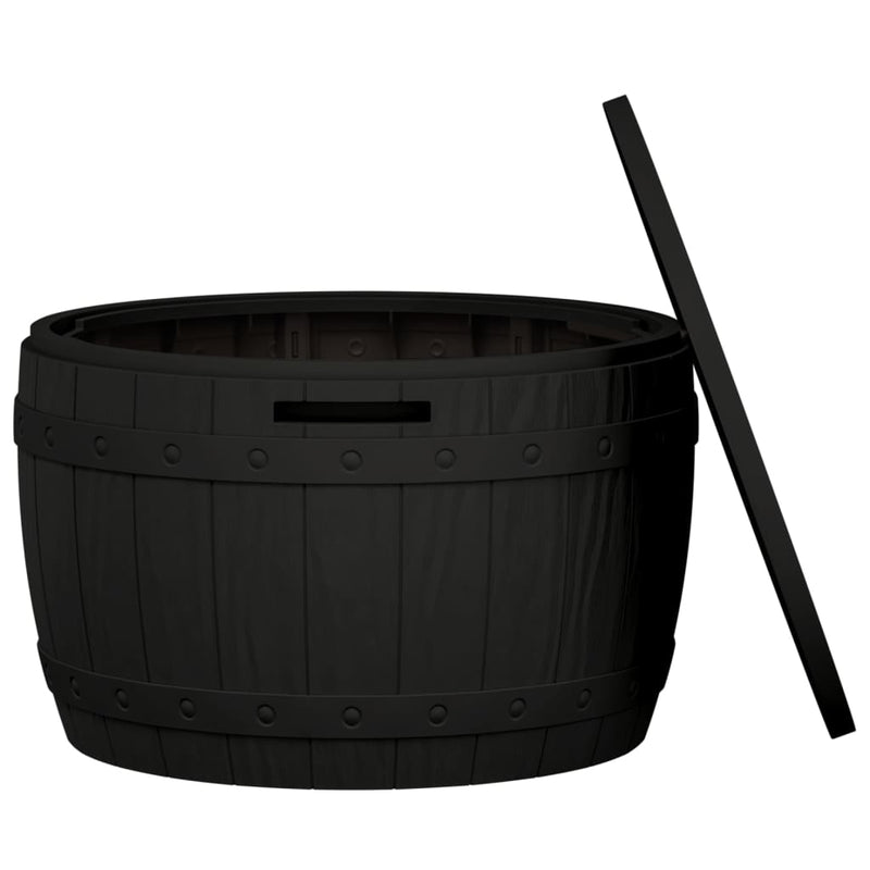 3-in-1 Garden Storage Box Black Polypropylene Payday Deals