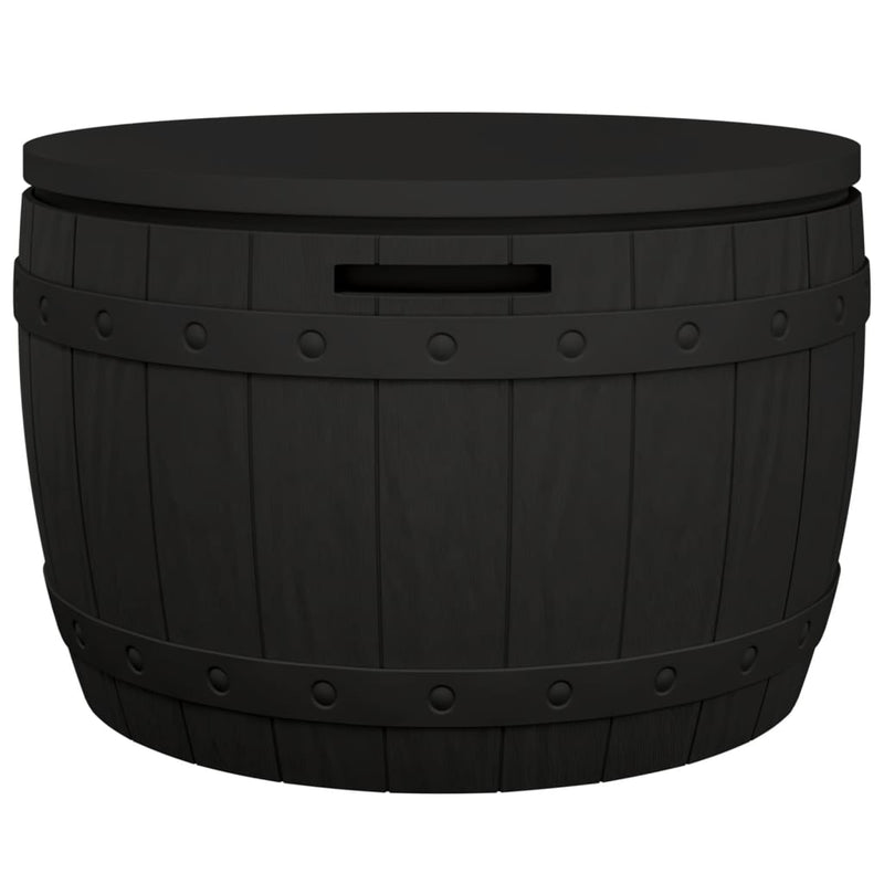 3-in-1 Garden Storage Box Black Polypropylene Payday Deals