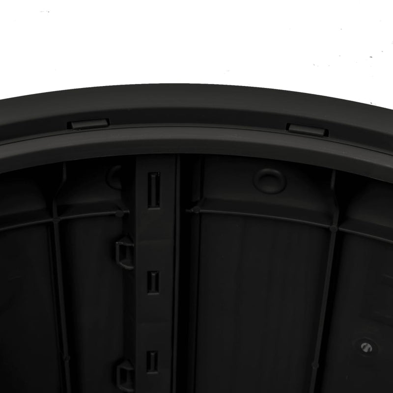 3-in-1 Garden Storage Box Black Polypropylene Payday Deals