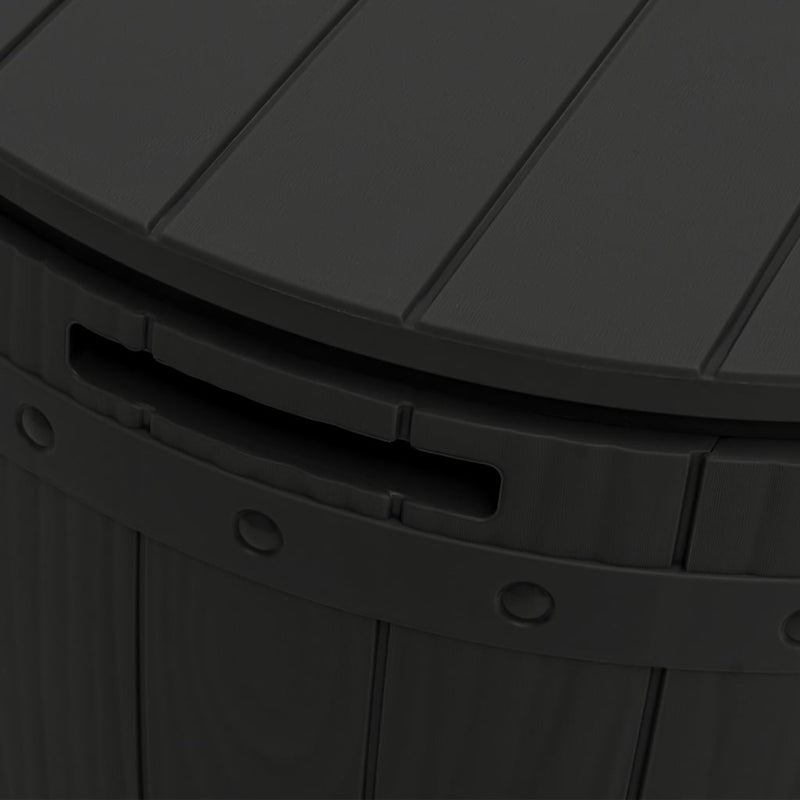 3-in-1 Garden Storage Box Black Polypropylene Payday Deals