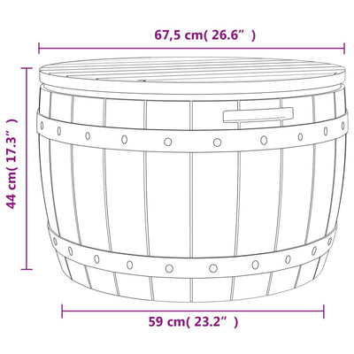3-in-1 Garden Storage Box Black Polypropylene Payday Deals