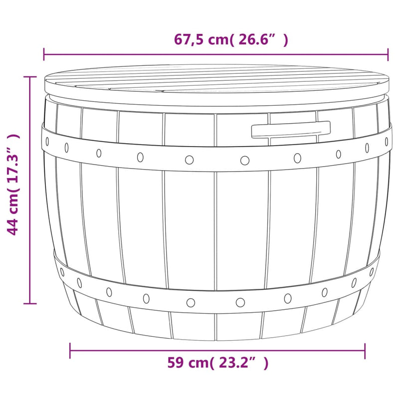 3-in-1 Garden Storage Box Black Polypropylene Payday Deals