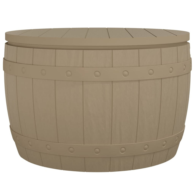 3-in-1 Garden Storage Box Light Brown Polypropylene Payday Deals