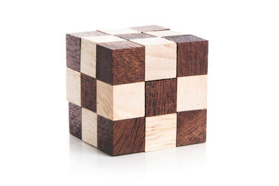 3 individual brainteaser wooden puzzles in a gift wooden box Payday Deals