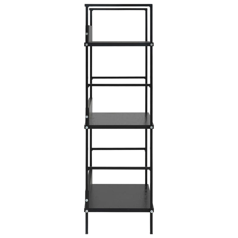 3-Layer Book Shelf Black 60x27.6x90.5 cm Engineered Wood Payday Deals