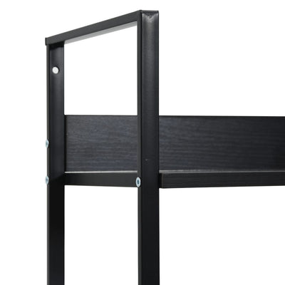 3-Layer Book Shelf Black 60x27.6x90.5 cm Engineered Wood Payday Deals